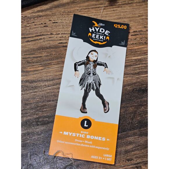 Kids' Mystic Bones Halloween Costume Dress with Mask - Hyde & EEK! Boutique - Picture 6 of 8